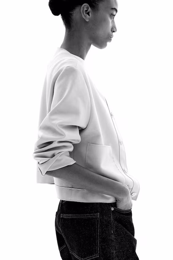 Пальто из ворсовой ткани h&m