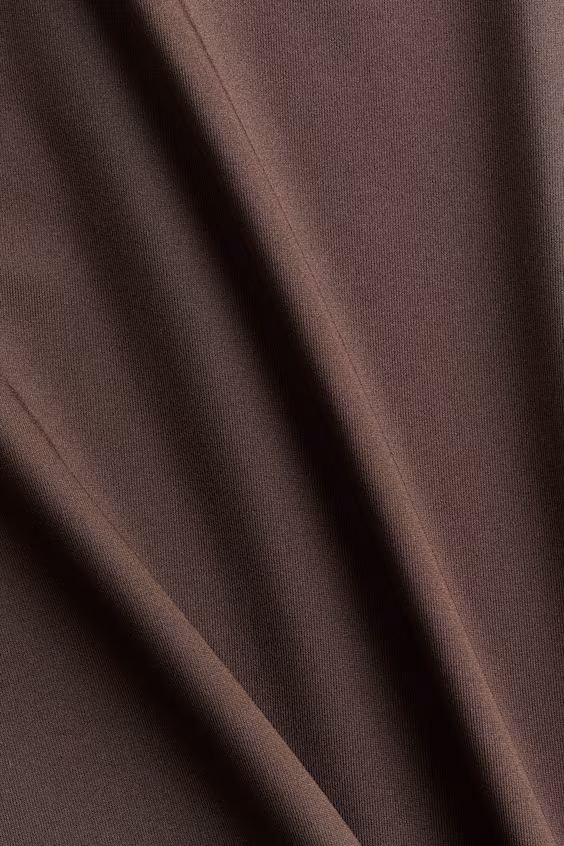 Свитер с длинными рукавами из джерси, цвет: темно-коричневый