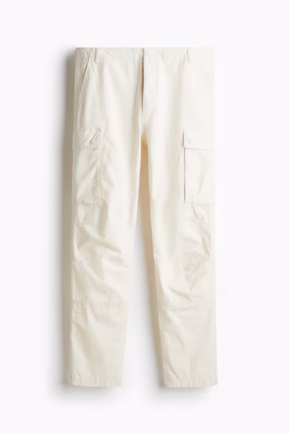 Брюки карго slim fit из ткани рипстоп