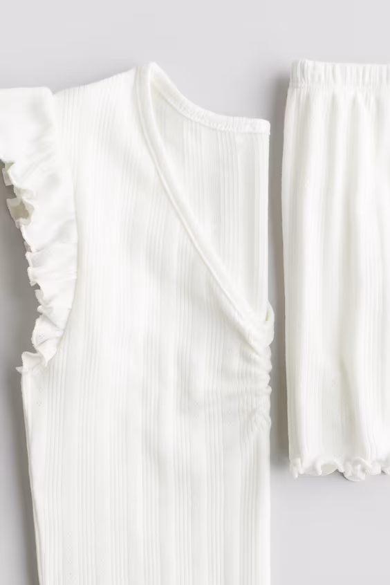 Пижама из джерси точеного вязания из хлопка