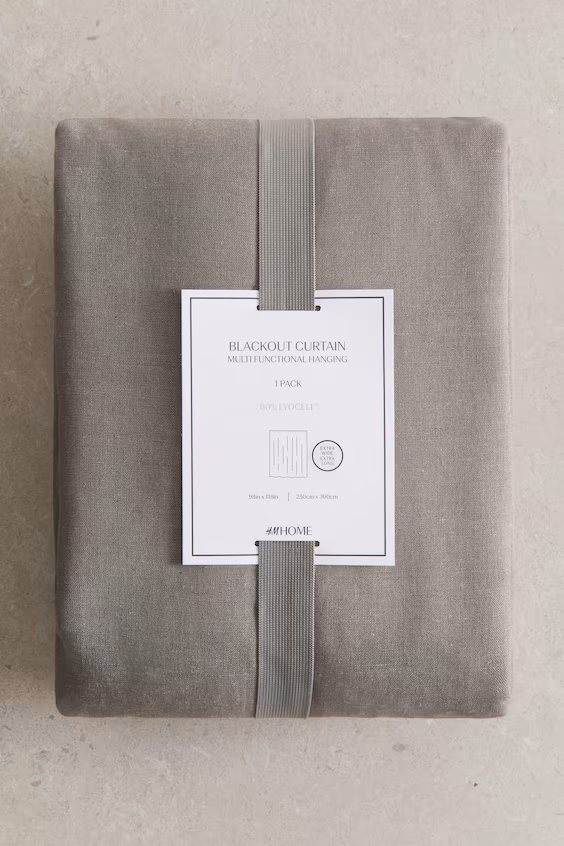 Набор из 1 длинной занавеси с затемнением из лиоцелла