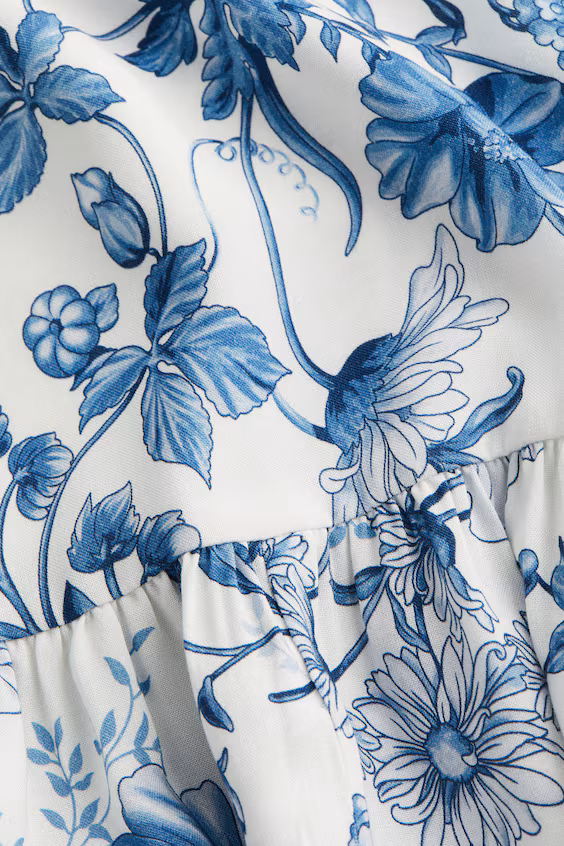 Платье вискозное с принтом