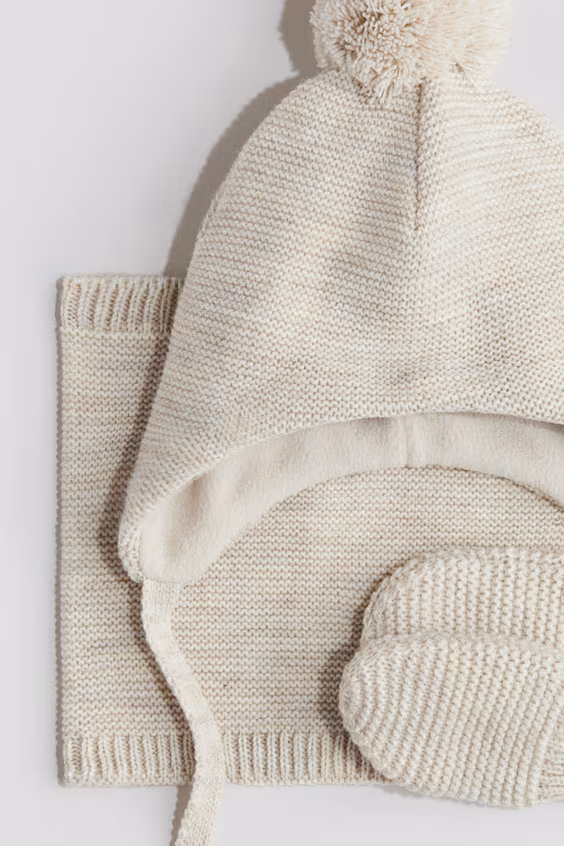 Набор из 3 предметов из трикотажа