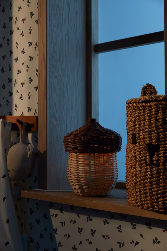 Ночник из ротанга