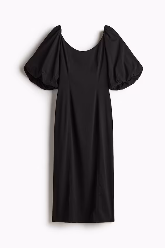 Платье с рукавами-баллон