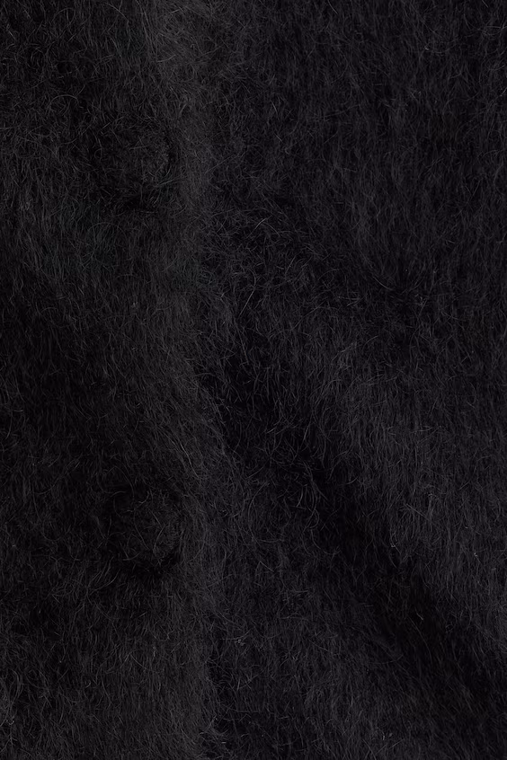 Кардиган из смесовой мохеровой пряжи