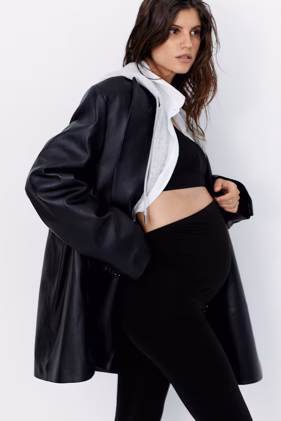 Брюки для беременных из мягкого трикотажа