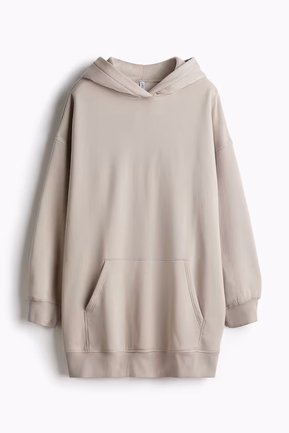 Платье с капюшоном из хлопка
