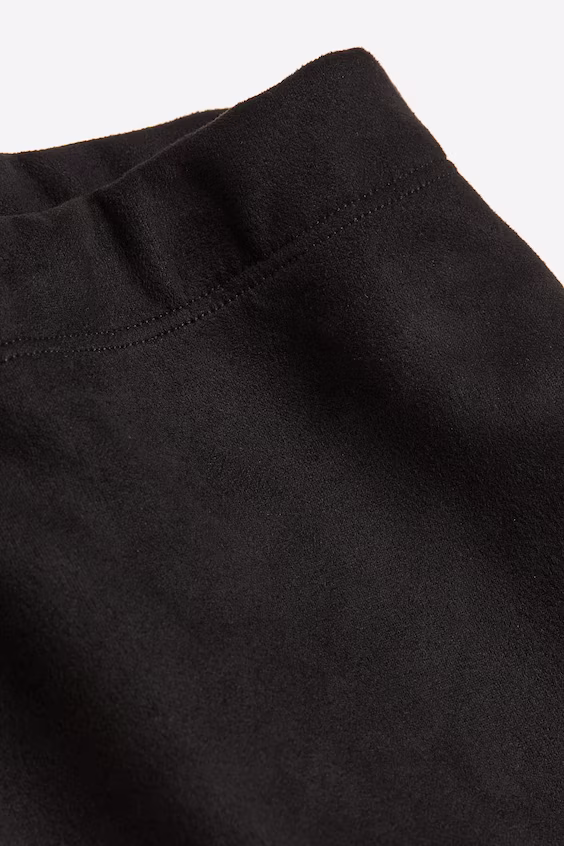 Леггинсы с начесом и швом на коленях