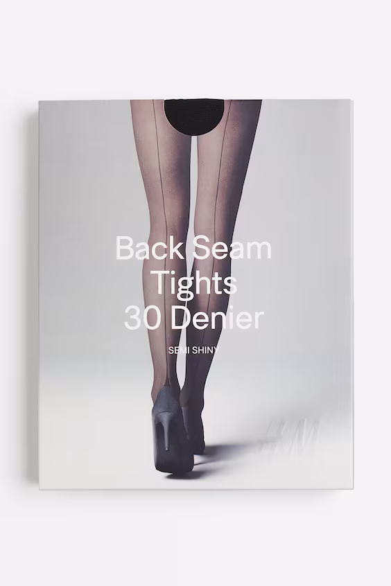 Колготки с деталью шва