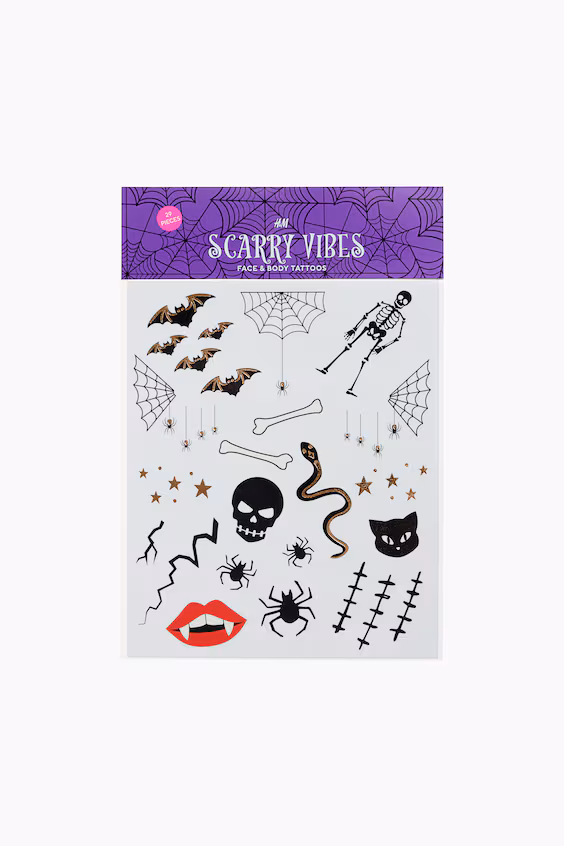 Временные татуировки для лица и тела