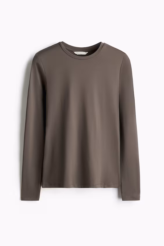 Свитер с длинными рукавами из микрофибры