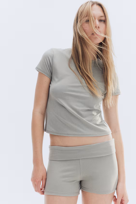 Шорты-хотпантс из джерси