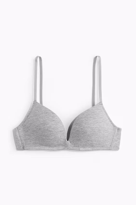 Бюстгальтер пуш-ап без косточек из хлопка