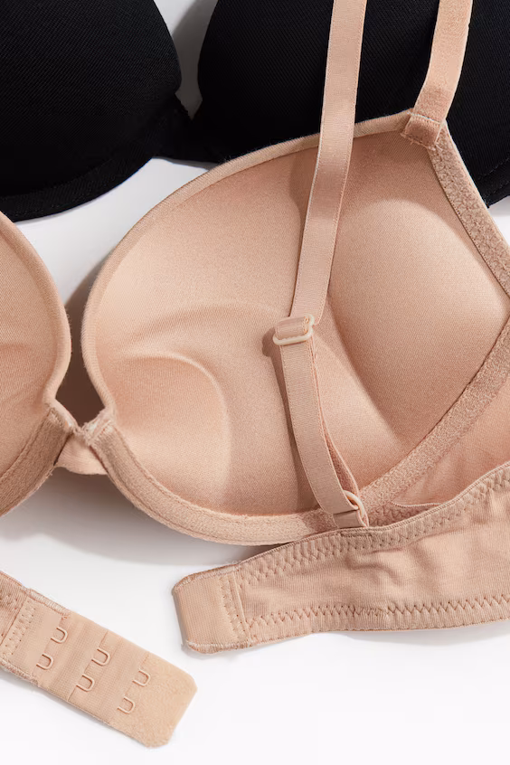 Набор из 2 бюстгальтеров супер-пуш-ап из хлопка