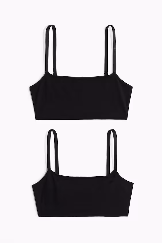 Набор из 2 мягких бюстгальтеров без поролона из хлопка