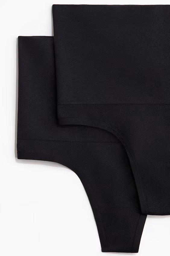 Набор из 2-х трусов-стрингов medium shape из микрофибры