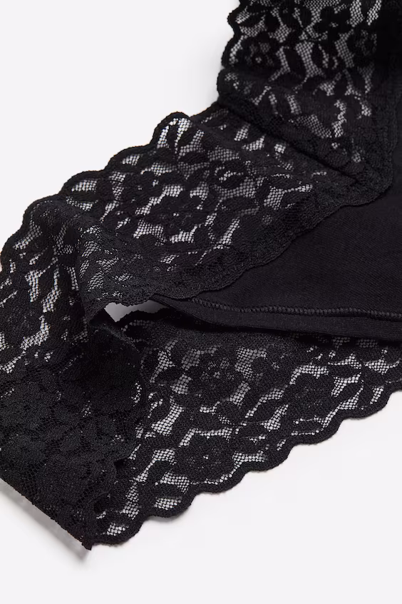 Пакет из 5 трусиков thong из кружева