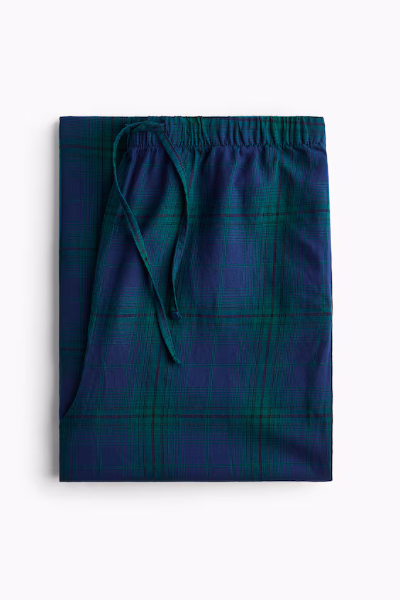 Брюки пижамы из хлопковой фланели