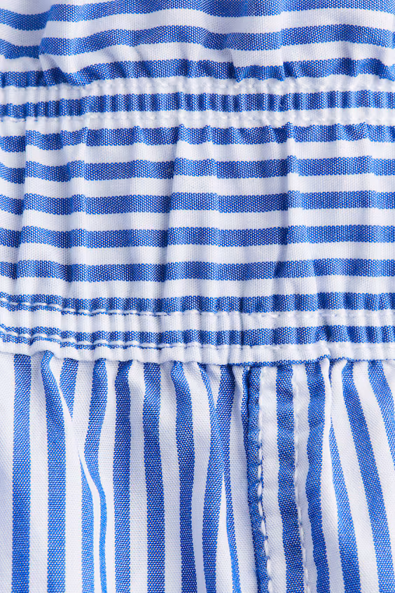 Шорты из поплина с завязками