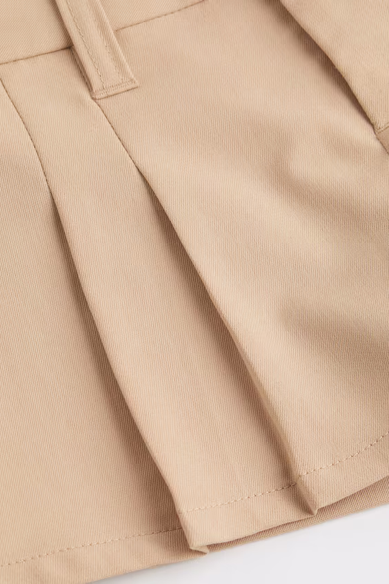 Юбка-шорты из джинсовой ткани