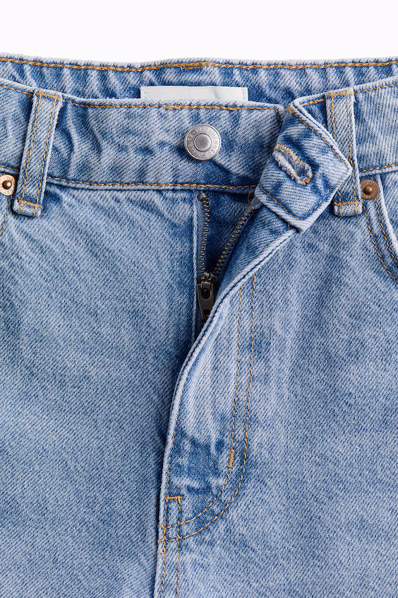 Шорты джинсовые с высокой посадкой