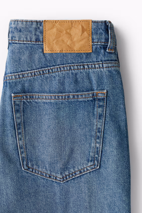 Широкие джинсы с высокой посадкой