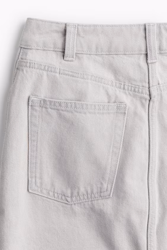 Юбка до колена из денима