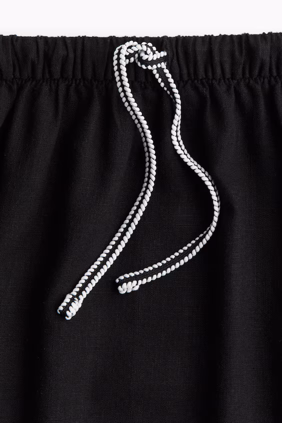 Мини-юбка из смеси льна