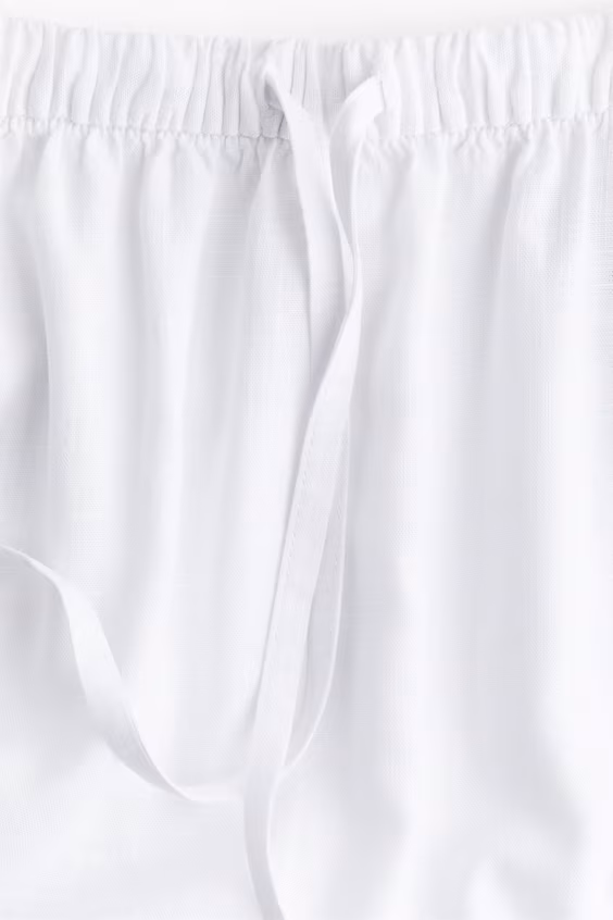 Мини-юбка из смесовой льняной ткани