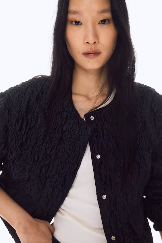 Пальто из жаккарда