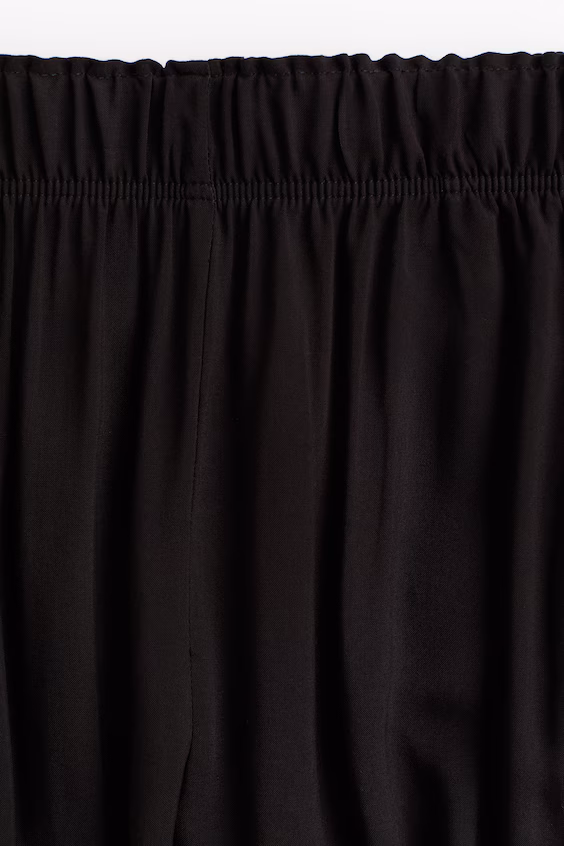 Укороченные брюки на резинке