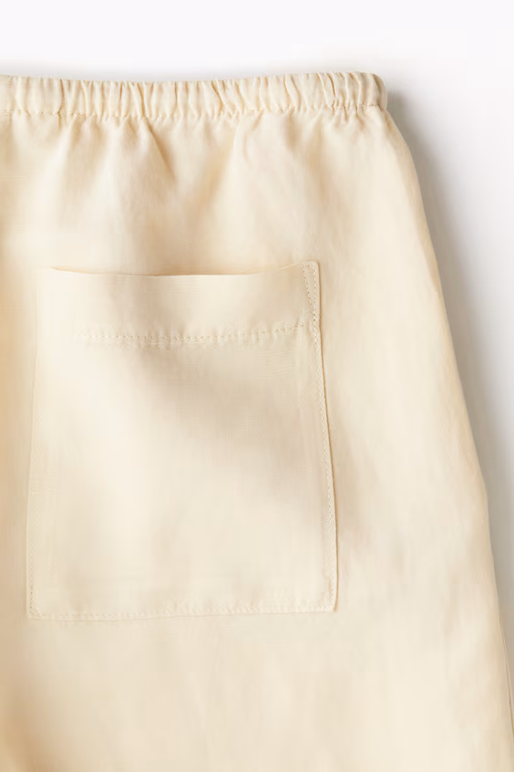 Брюки из смесового льна