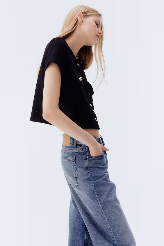 Кофта в ячеистом джерси