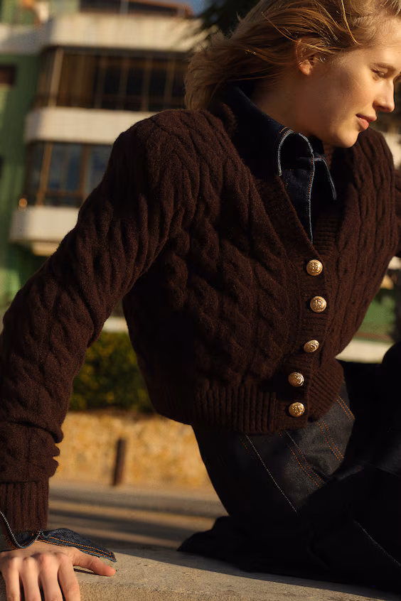 Куртка из мягкого вязаного трикотажа