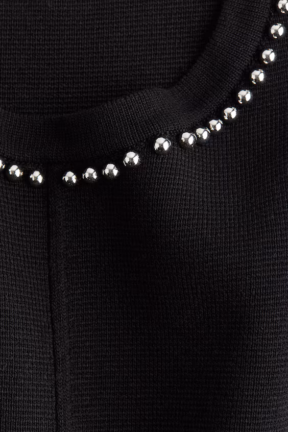 Топ без рукавов с бисером