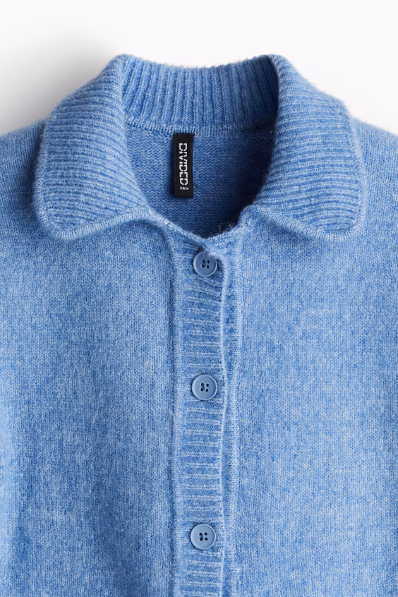 Кардиган с короткими рукавами из трикотажа